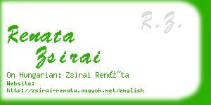 renata zsirai business card